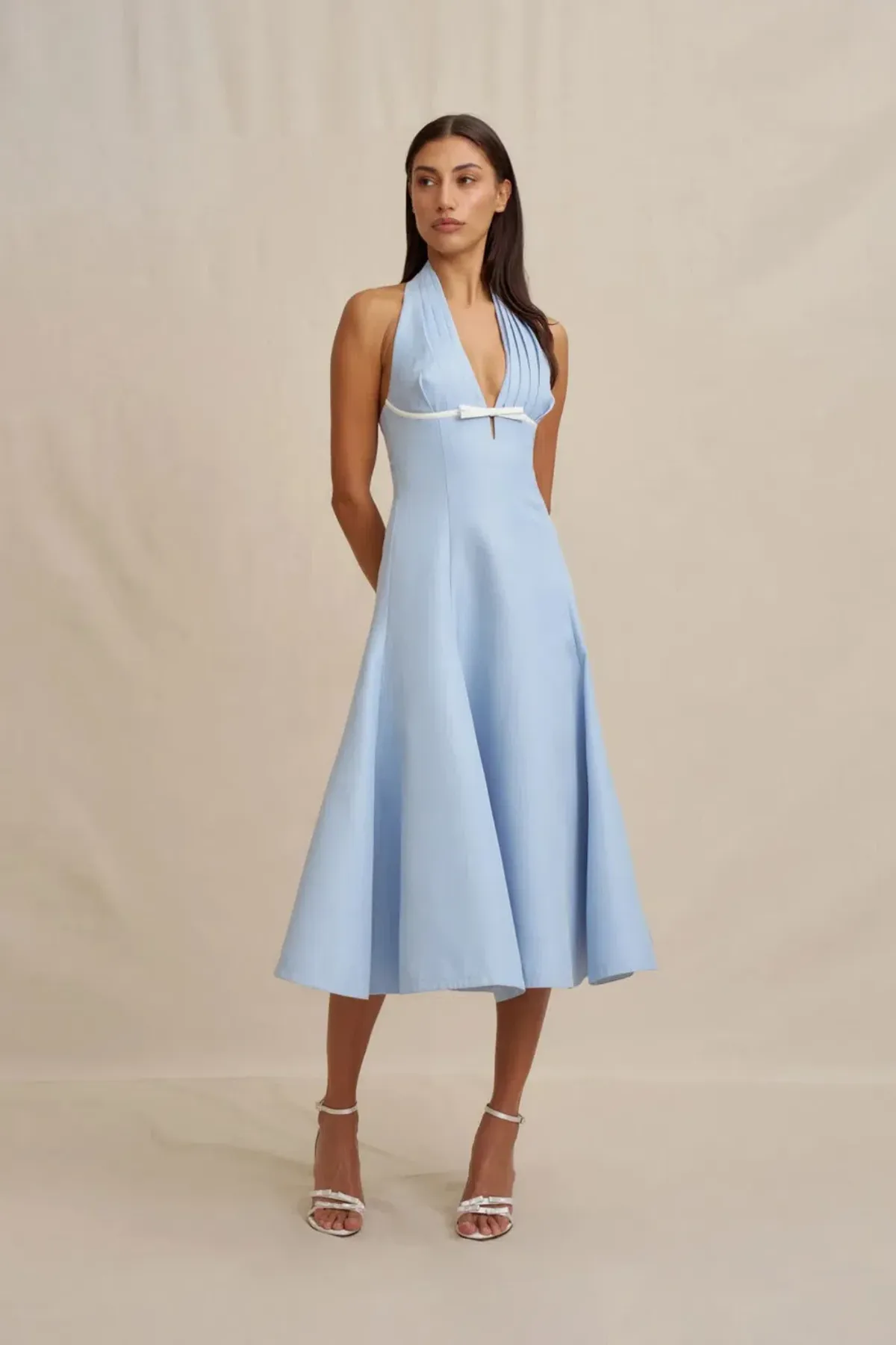 Lilian Halter Midi Dress by By Johnny Size 8 - Image 1