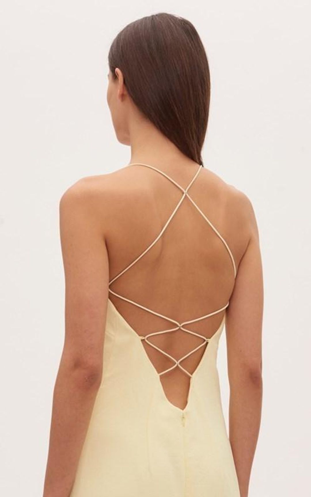 Dion Lee Whitewash Floating Coil Slip Dress for rent on The Volte - main image