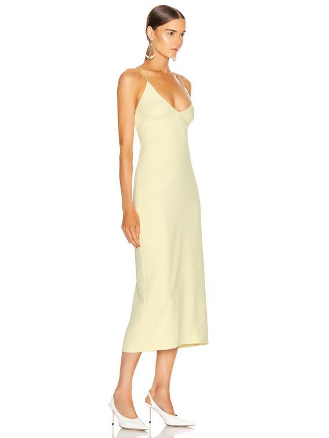 Dion Lee Whitewash Floating Coil Slip Dress for rent on The Volte - main image