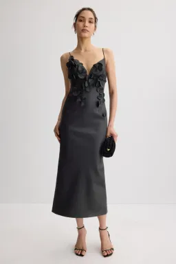 Acler Isla Column Midi Dress Size 10 for rent on The Volte - image 3