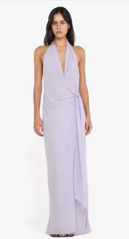 Bec & Bridge Soneva Wrap Dress Wisteria Size 8 for rent on The Volte - image 1