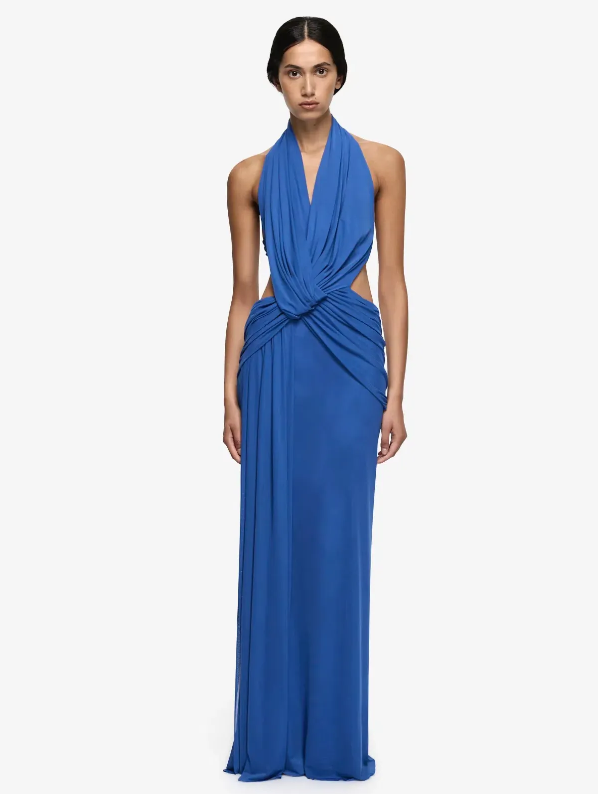Charlize Halter Maxi Dress Cobalt Blue - Image 1