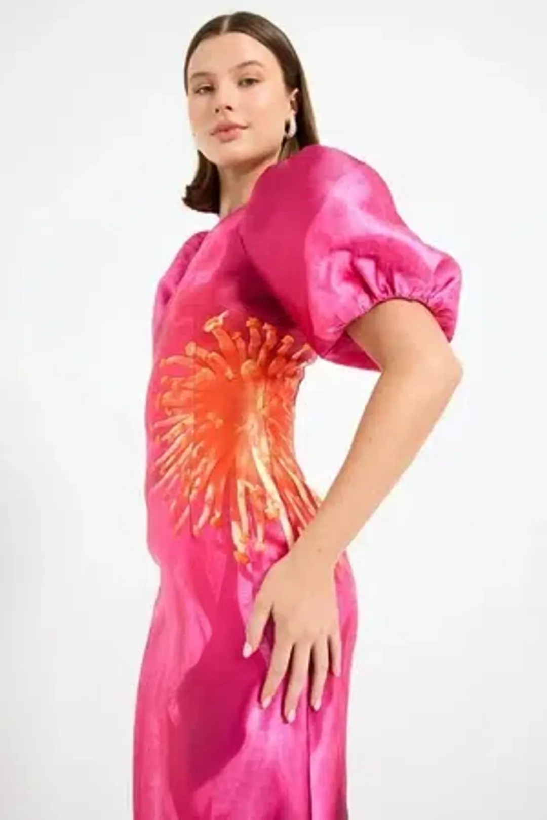 Pasduchas Thea Sleeve Midi Dress - Size 16 for rent on The Volte - main image
