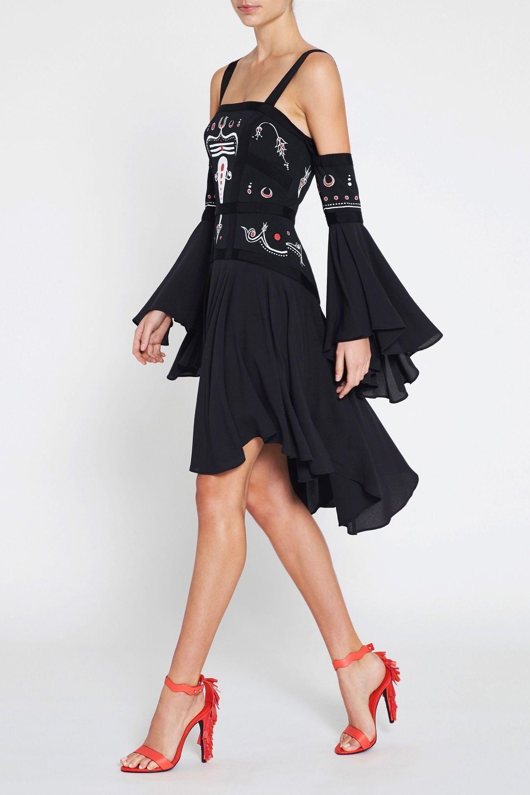 Sass & Bide Phoenix Flight Dress Black Size 8 for rent on The Volte - main image