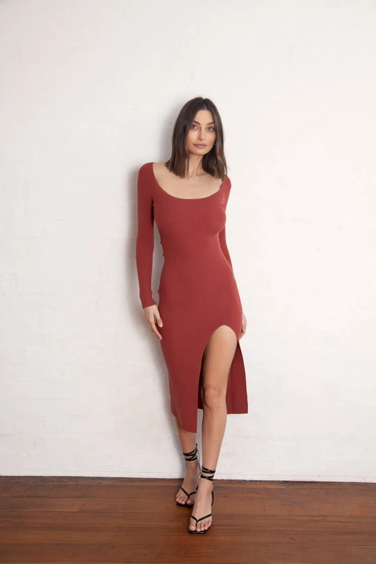 Henne Lola Dress Red Size 6 for rent on The Volte - main image