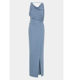 Sir The Label Olenna Twist Low Back Gown in Dusty Blue Size 3/AU 12 for rent on The Volte - image 6