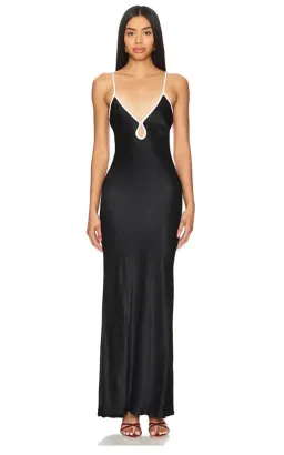 Bec and Bridge Cedar City Maxi Dress - Black/Ivory size 6 for rent on The Volte - image 1