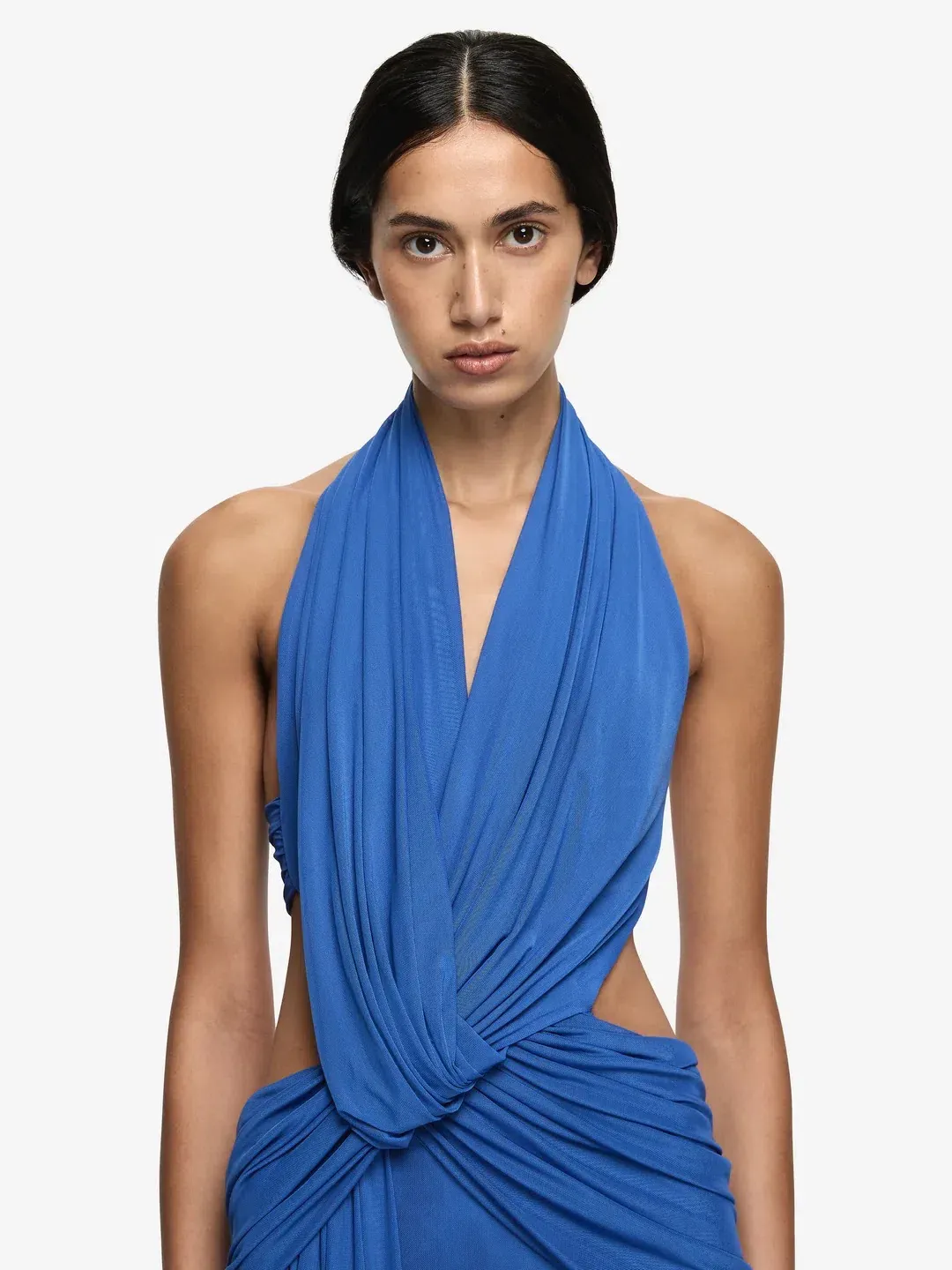 BEC & BRIDGE CHARLIZE HALTER MAXI BLUE / SIZE 10 for rent on The Volte - main image