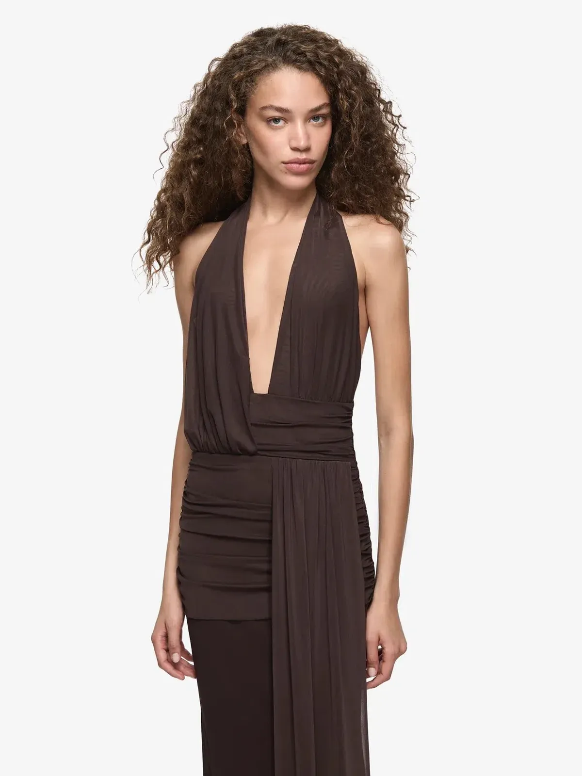 BEC & BRIDGE CASSIS DRAPE MAXI CHOC / SIZE 8 - Image 3