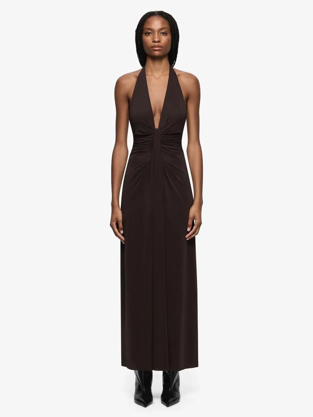 BEC & BRIDGE TILLIE DRAPE CHOC / SIZE 6 - Image 3