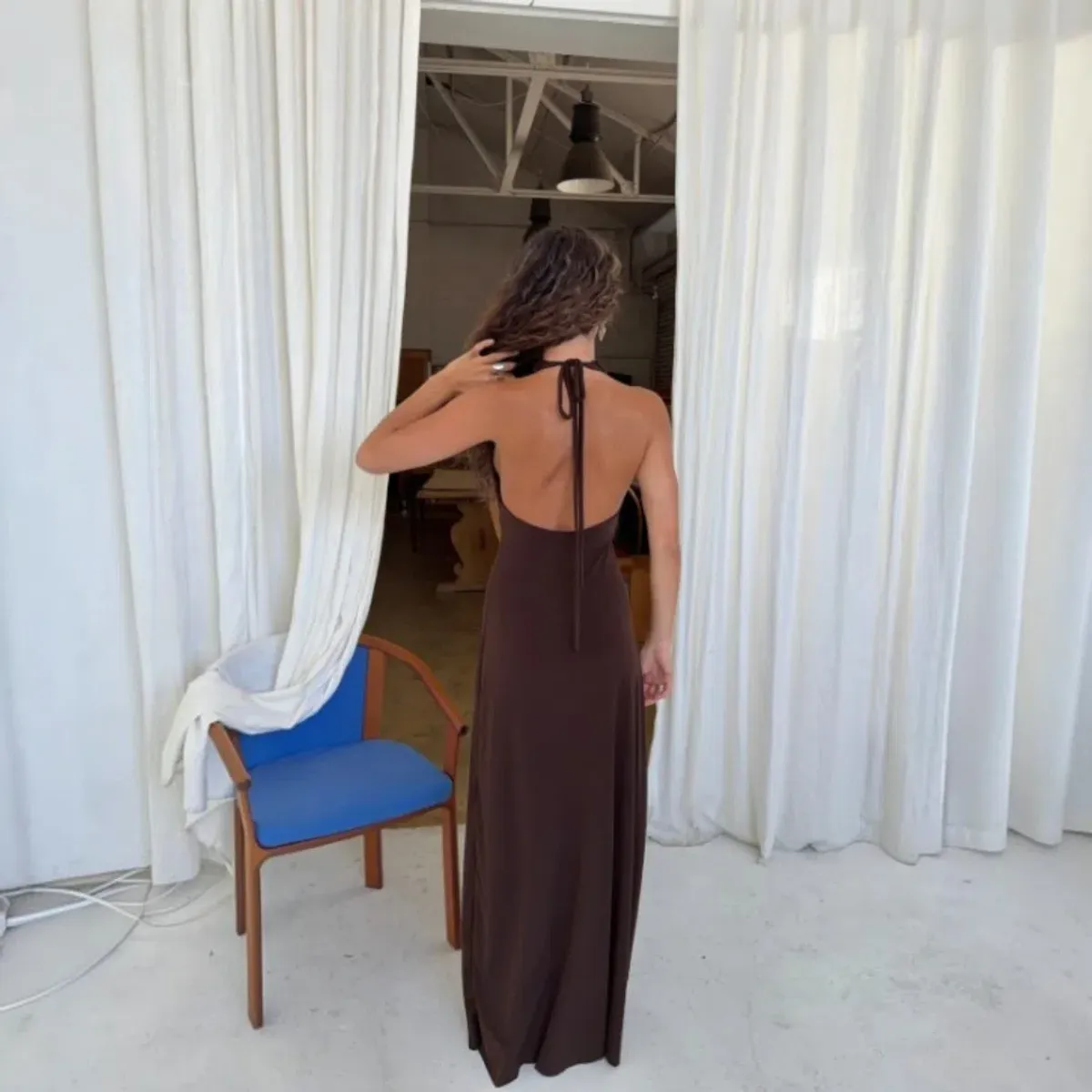 La Marie Vanessa Dress In Chocolate Size XS/S - Image 3