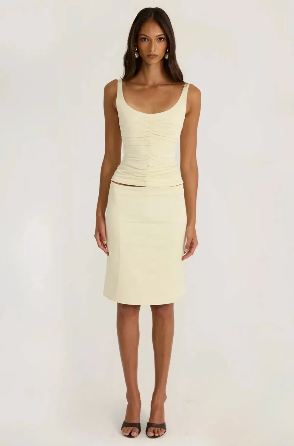 Ancegira, Atlein Midi set, cream, size 8, midi - Image 1