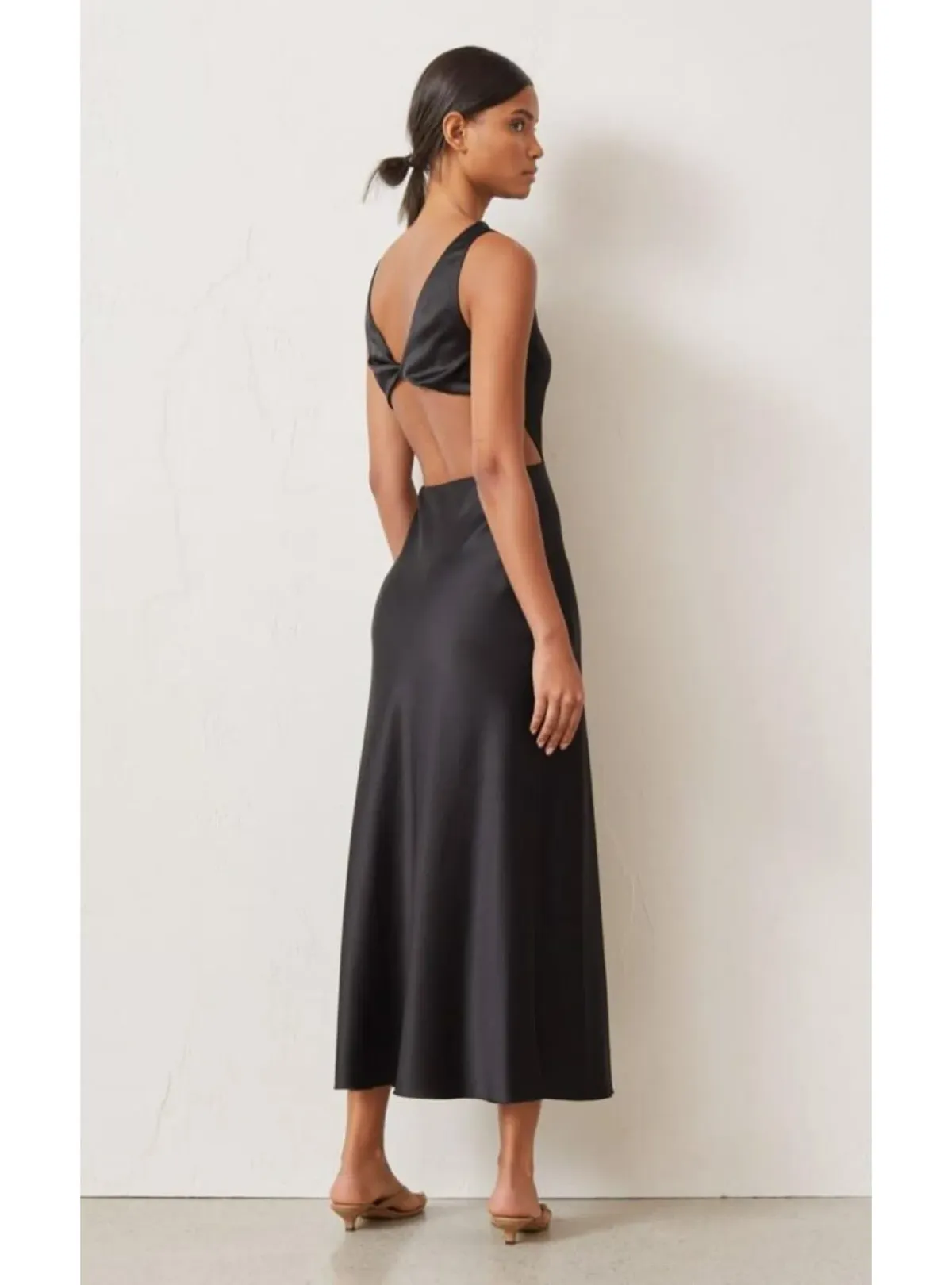 Bec & Bridge Cut Out Dress Black Size AU 6 - Image 3