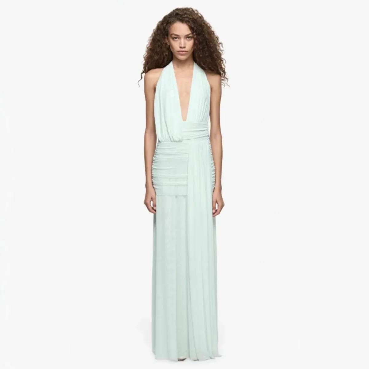 Bec & Bridge Wren Drape Maxi Dress Spearmint Size 8 - Image 1