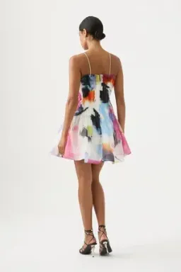 Aje Celestial Pleated Mini Dress - Size 6 for rent on The Volte - image 4