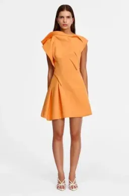Acler Borras Mini Dress - Fanta - Size 16 for rent on The Volte - image 1