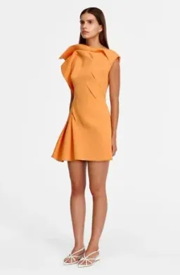 Acler Borras Mini Dress - Fanta - Size 16 for rent on The Volte - image 2