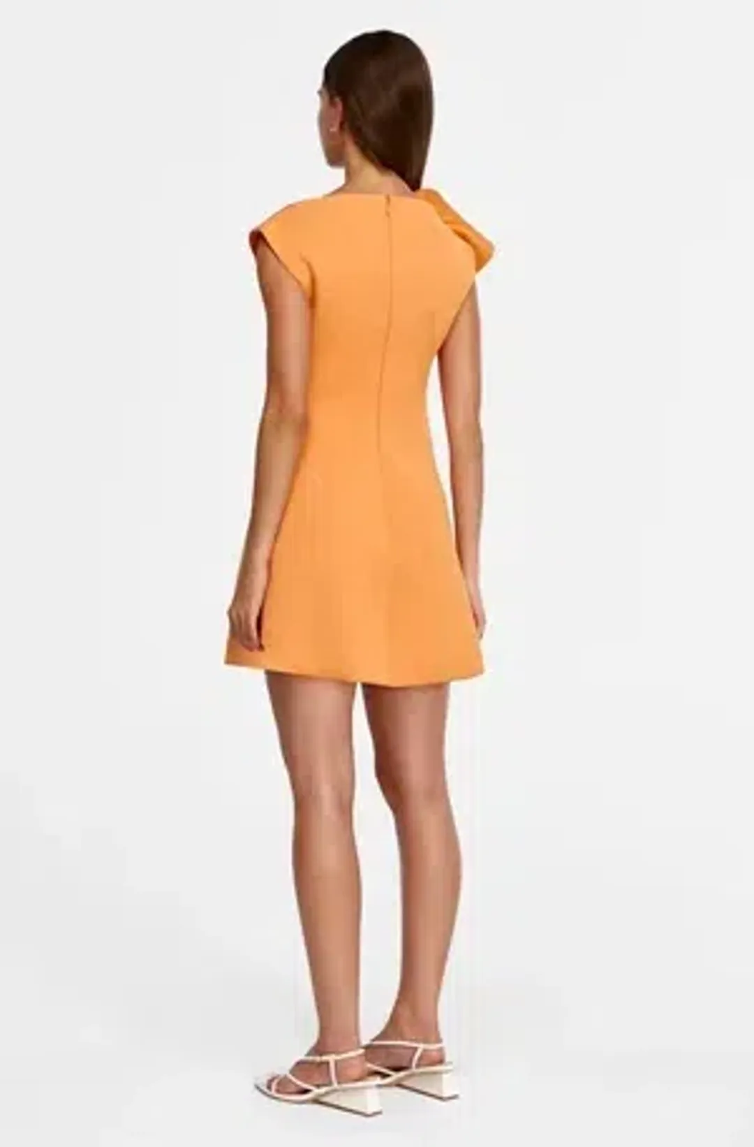 Acler Borras Mini Dress - Fanta - Size 16 for rent on The Volte - main image