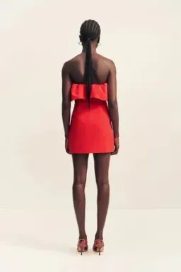 Shona Joy Campbell Mini Dress - Red - Size 6 for rent on The Volte - image 5