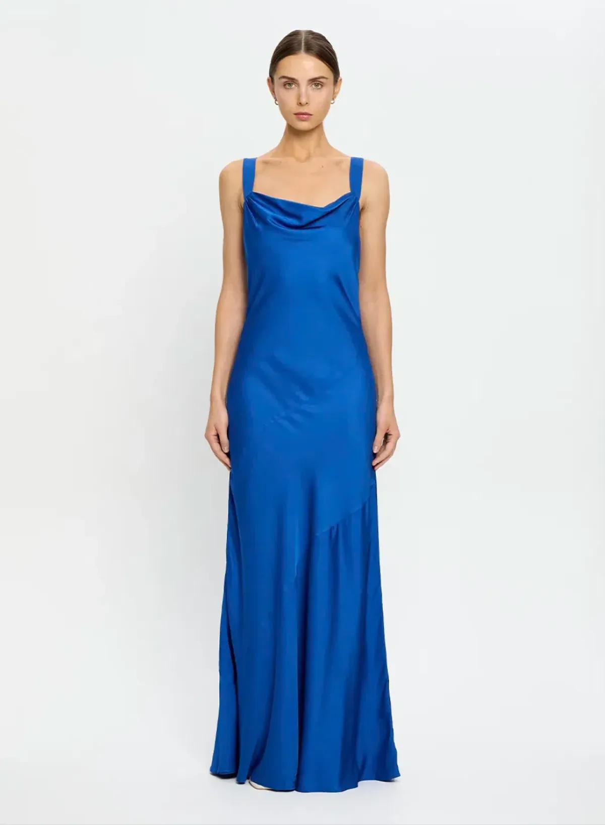 KIVARI Cobalt Blue Cassie Cowl Maxi Dress Size 8 - Image 1