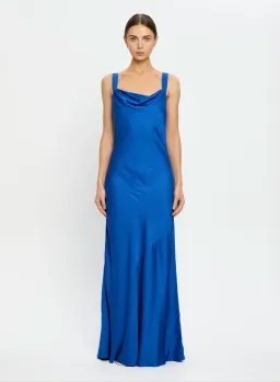 KIVARI Cobalt Blue Cassie Cowl Maxi Dress Size 8 for rent on The Volte - image 1