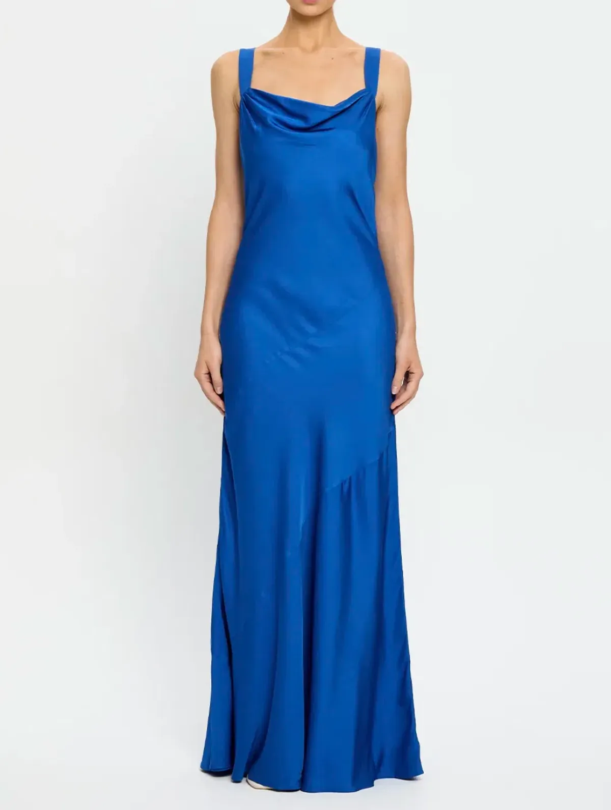 KIVARI Cobalt Blue Cassie Cowl Maxi Dress Size 8 - Image 3