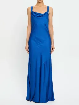 KIVARI Cobalt Blue Cassie Cowl Maxi Dress Size 8 for rent on The Volte - image 3