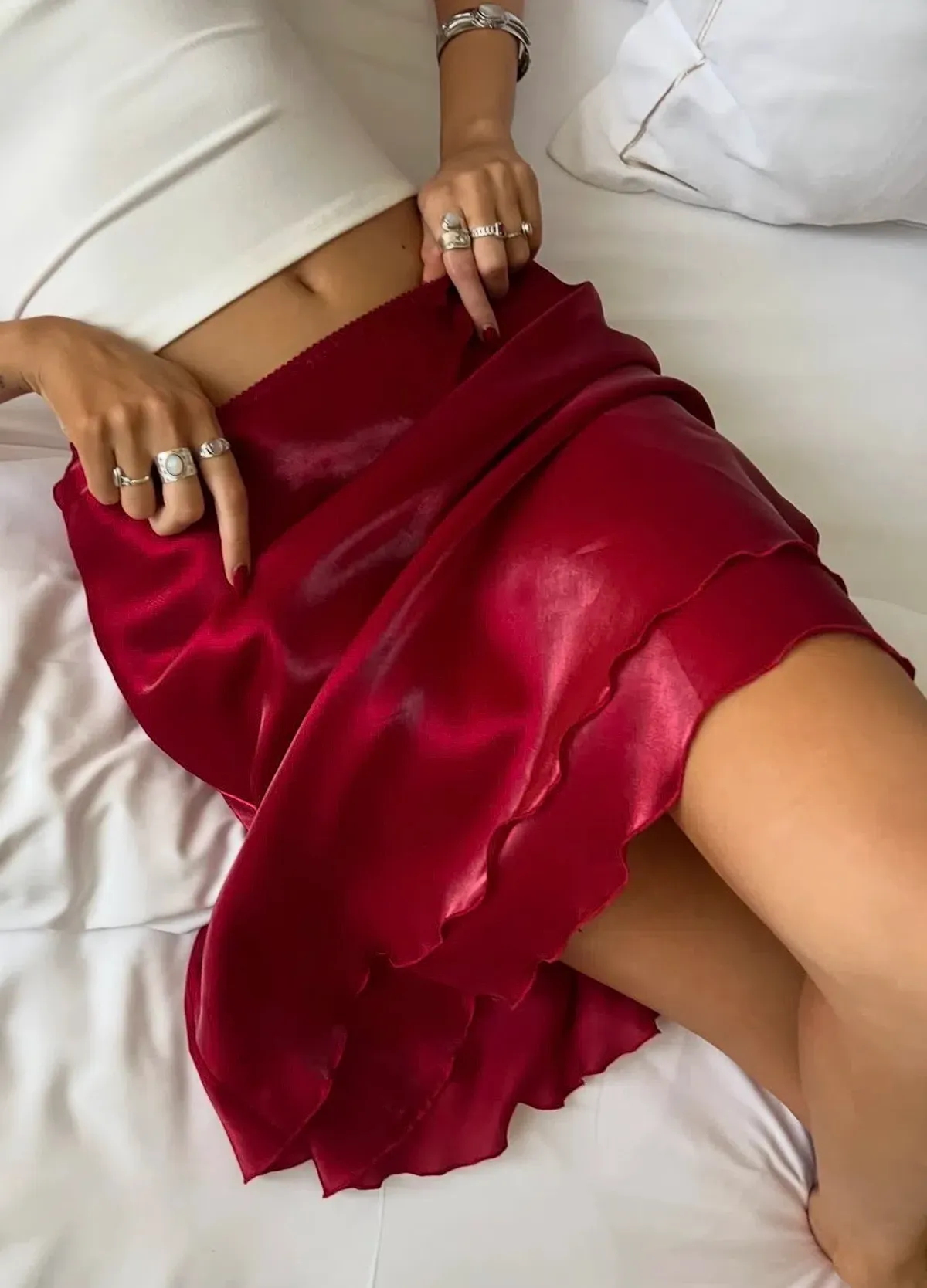 Naomi midi skirt for rent on The Volte - main image