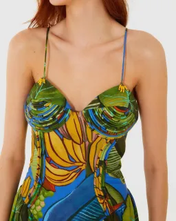 Farm Rio Banana Grapes Sleeveless Maxi Dress - size small for rent on The Volte - image 4