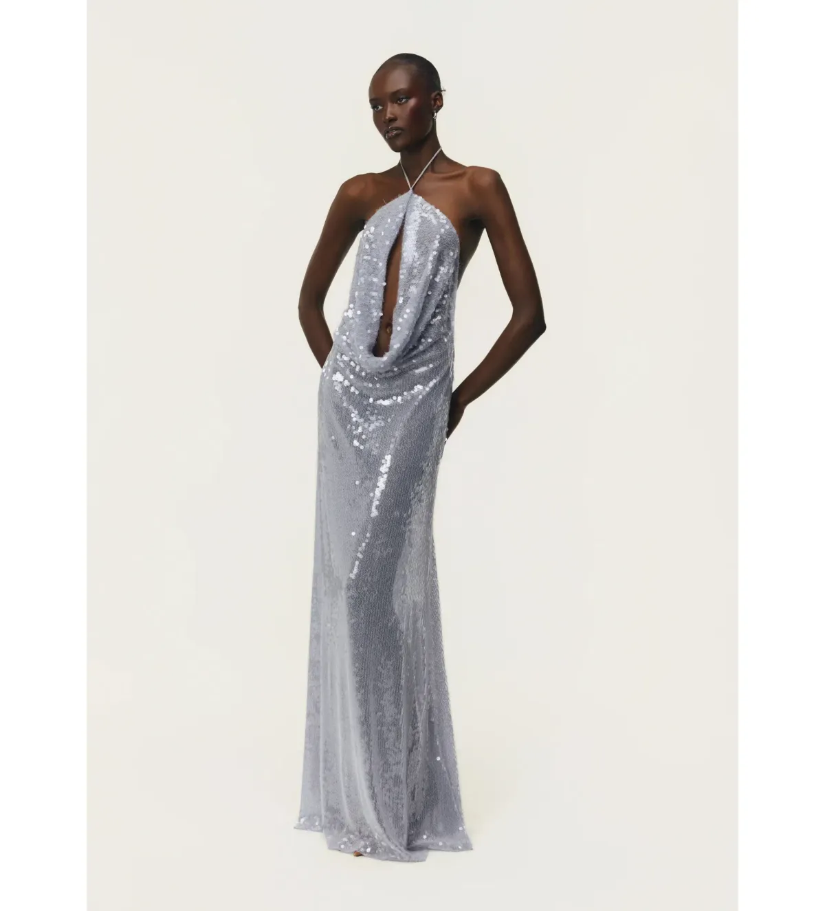 Arcina Ori Luka Dress in Silver Size XS/AU6 for rent on The Volte - main image