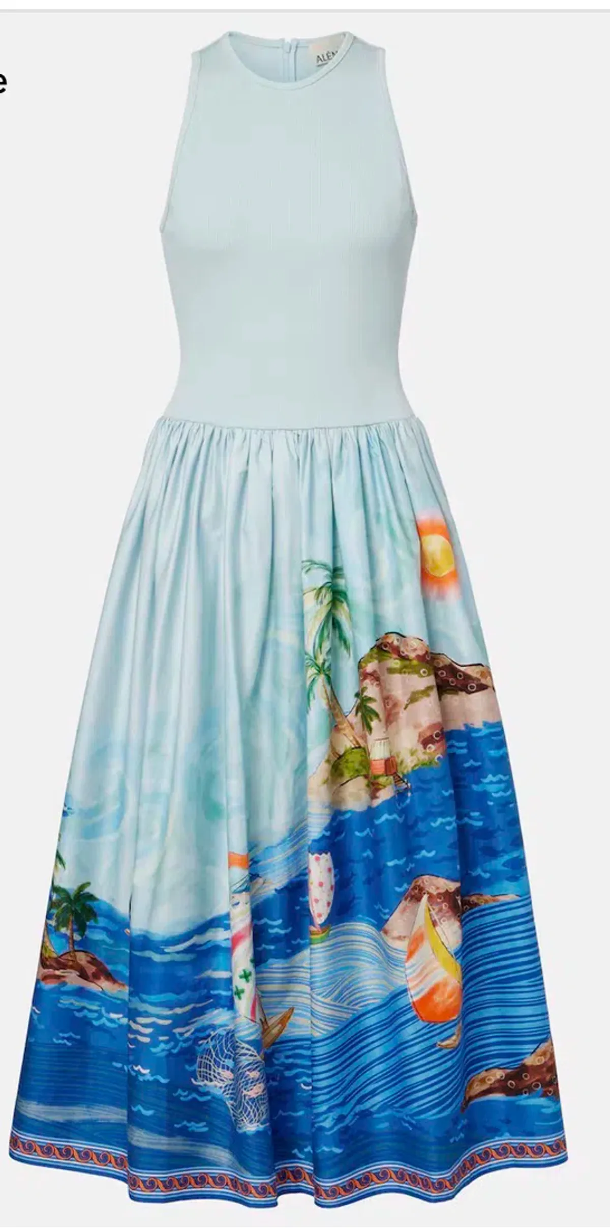 Alémais Anouk Tank Light Blue Midi Dress Size:10 - Image 2