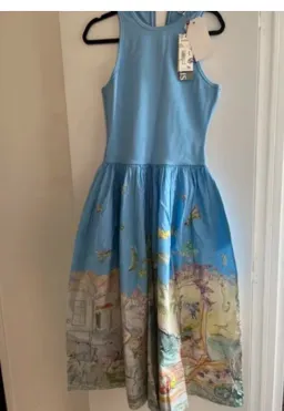 Alémais Anouk Tank Light Blue Midi Dress Size:10 for rent on The Volte - image 3
