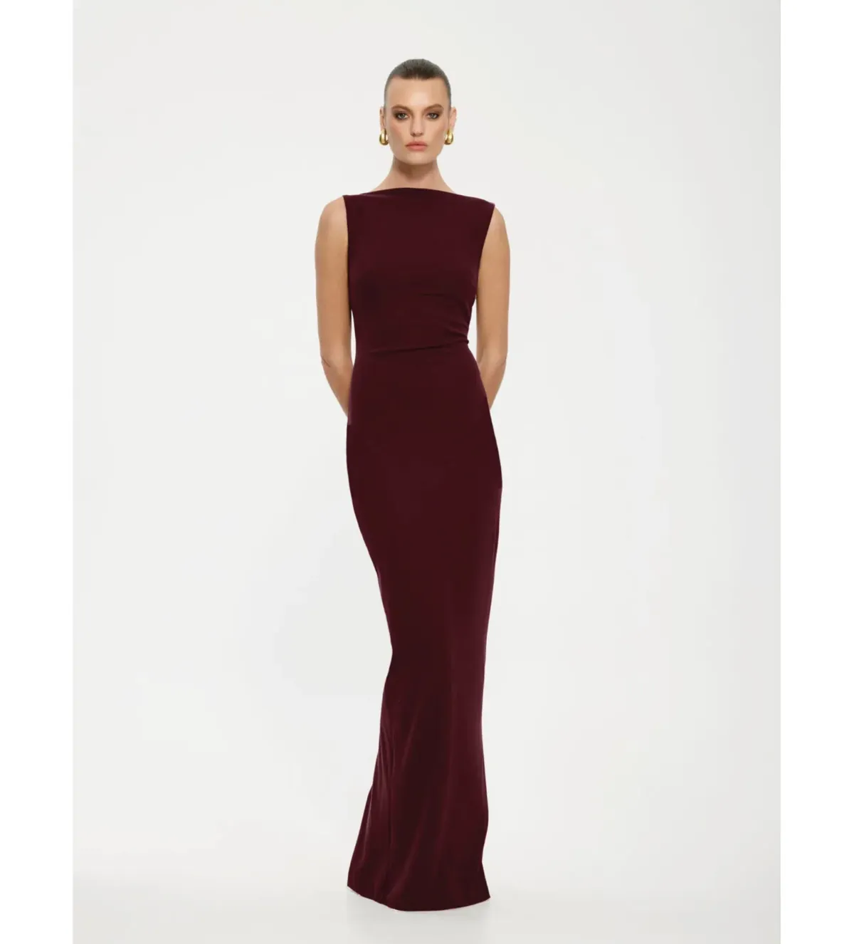 Effie Kats Verona Gown Wine Size M/AU 10 - Image 1
