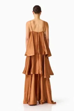 Elliatt - Tilly Tiered Maxi - Toffee Brown for rent on The Volte - image 5
