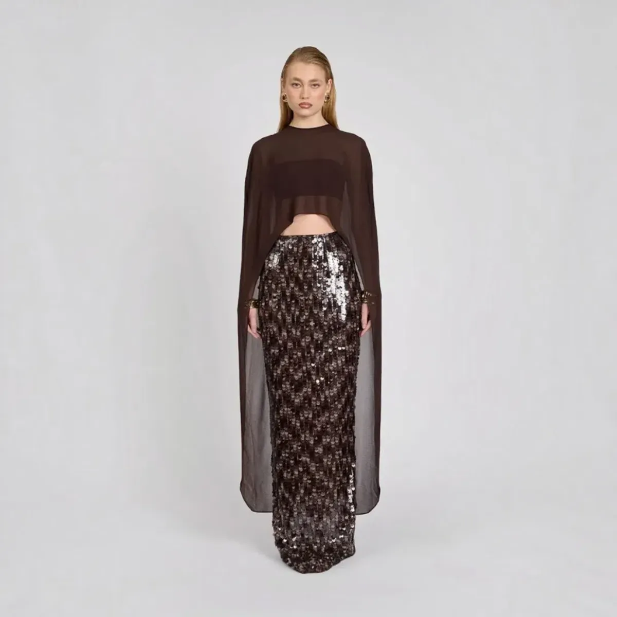 ELIYA THE LABEL Lucia Cape & Marlon Skirt Set Size Small - Image 4