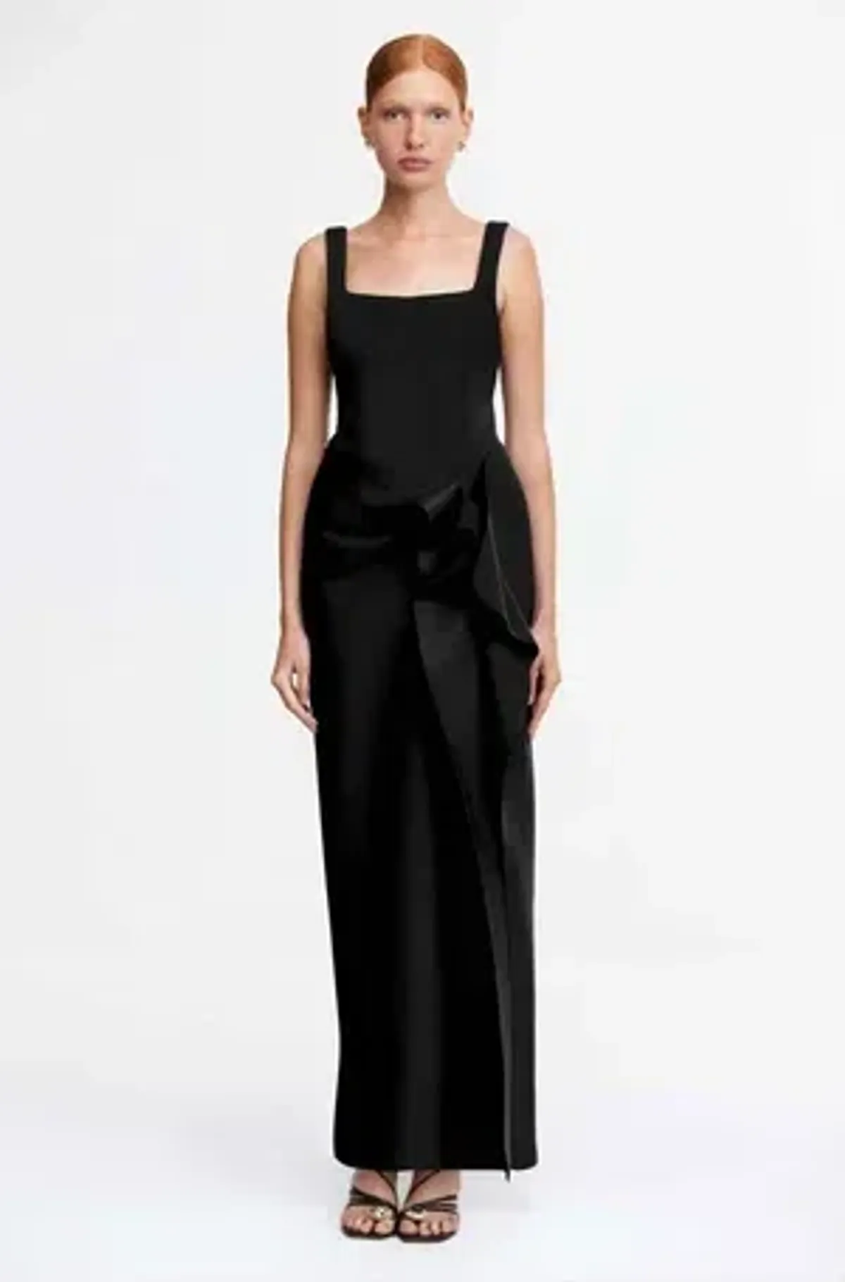 Acler - Tuthill Midi Dress - Black for rent on The Volte - main image
