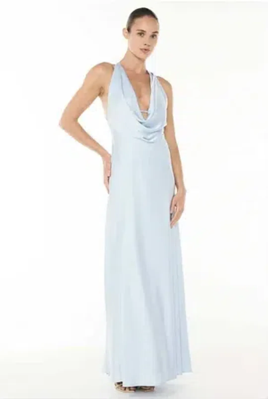Manning Cartell - Charmed Cowl Slip Dress - Blue - Size 8 for rent on The Volte - main image