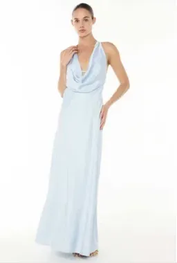 Manning Cartell - Charmed Cowl Slip Dress - Blue - Size 8 for rent on The Volte - image 1