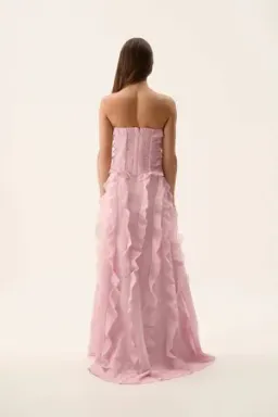 AJE - Allarie Gown - Chalk Pink - Size 10 for rent on The Volte - image 4