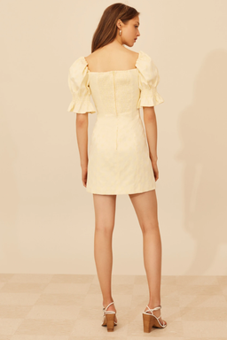 C/MEO COLLECTIVE Elate Mini Dress Butter Size 8 for rent on The Volte - image 3