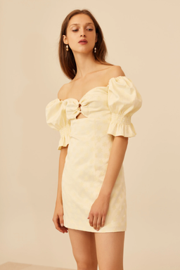 C/MEO COLLECTIVE Elate Mini Dress Butter Size 8 for rent on The Volte - image 4