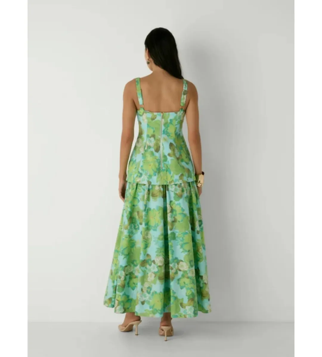 Sheike Capri Gown in Capri Floral Size AU14 for rent on The Volte - main image