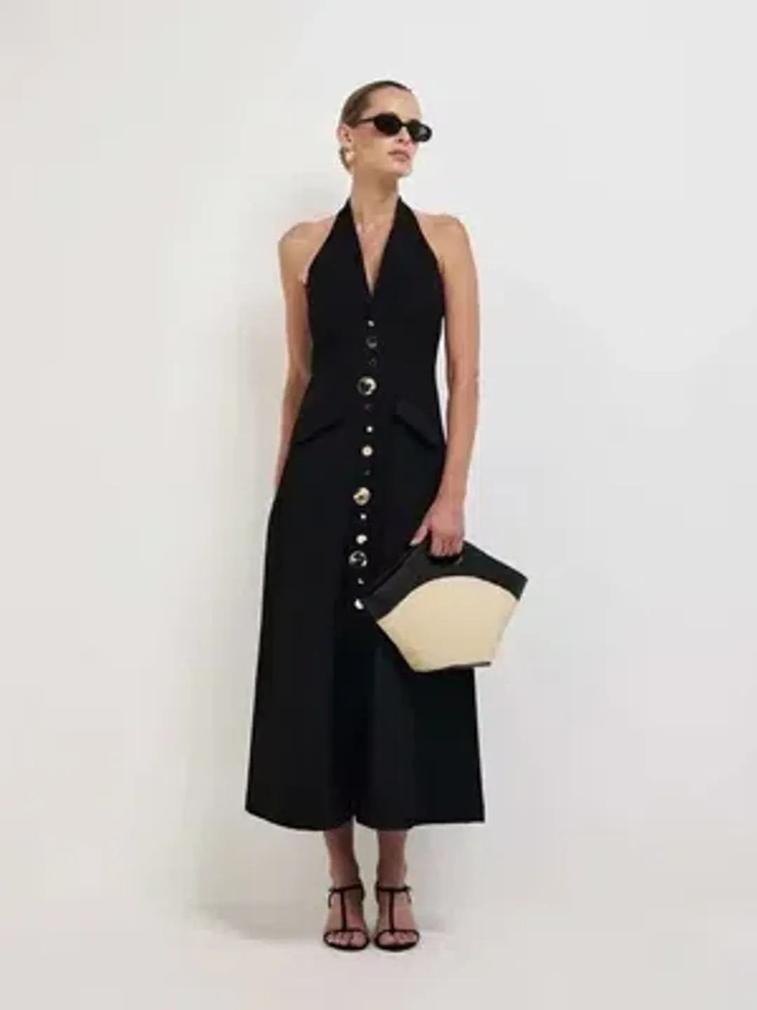 Sheike - Shai Maxi Dress - Black - Size 8 for rent on The Volte - main image