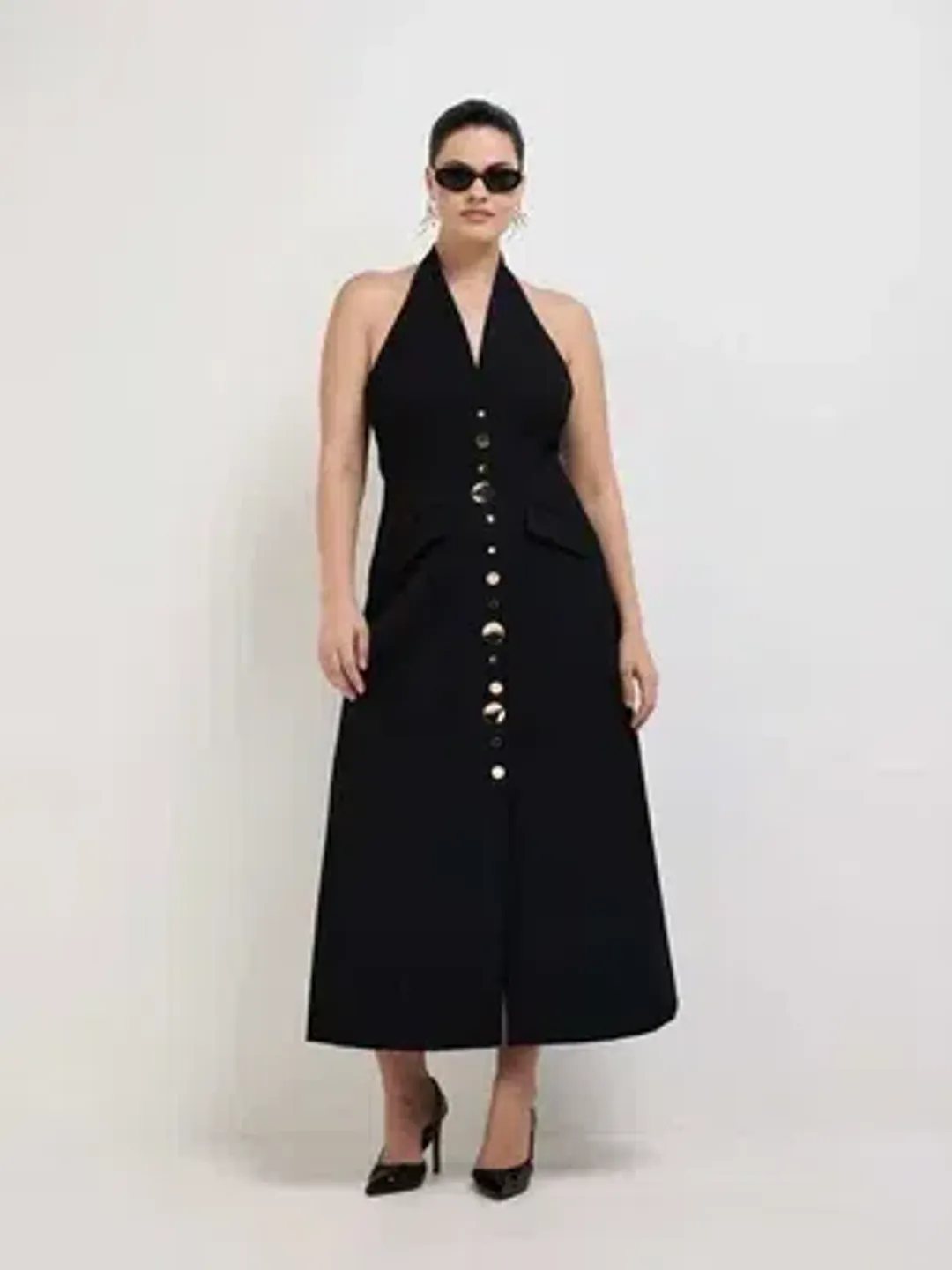 Sheike - Shai Maxi Dress - Black - Size 8 for rent on The Volte - main image