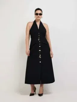 Sheike - Shai Maxi Dress - Black - Size 8 for rent on The Volte - image 3
