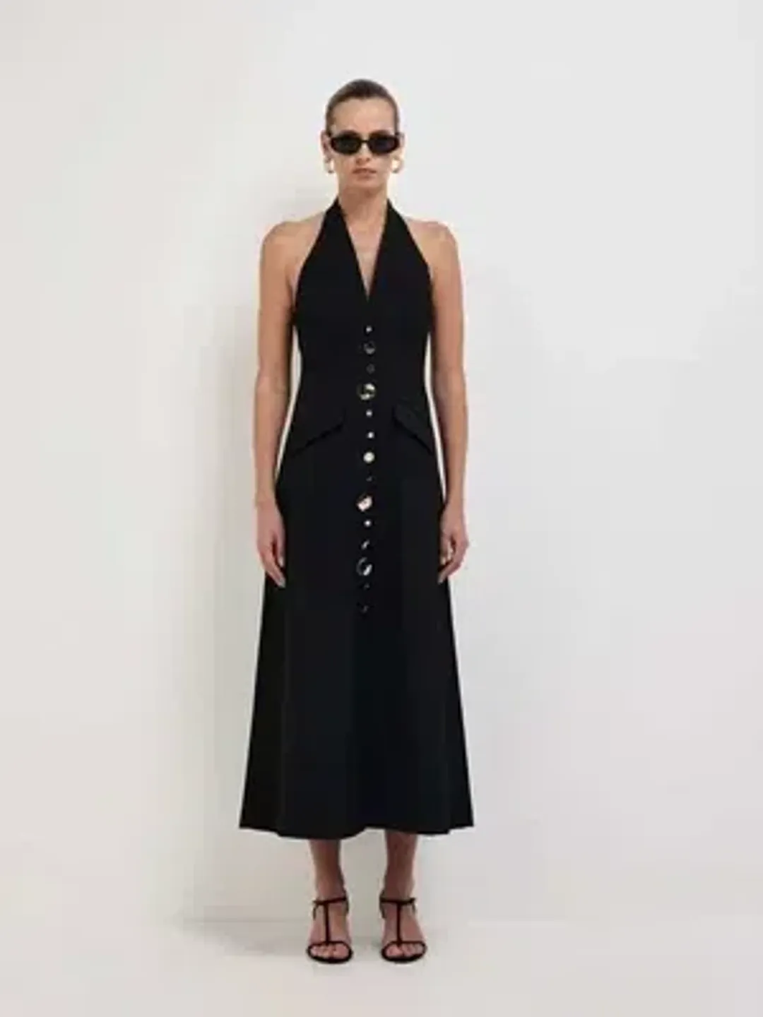 Sheike - Shai Maxi Dress - Black - Size 8 for rent on The Volte - main image