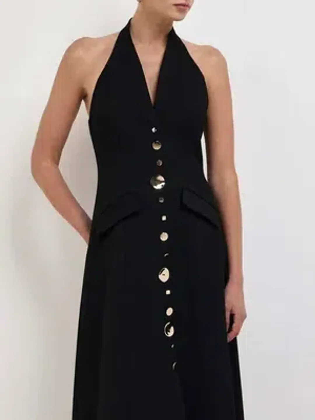 Sheike - Shai Maxi Dress - Black - Size 8 for rent on The Volte - main image