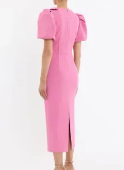 Rebecca Vallance - Muriel Midi Dress - Pink - Size 12 for rent on The Volte - image 3
