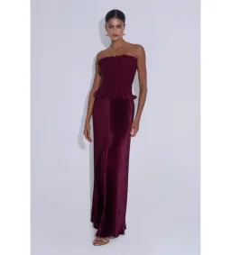 L'Idee Maya Gown in Wine Size AU8 for rent on The Volte - image 1