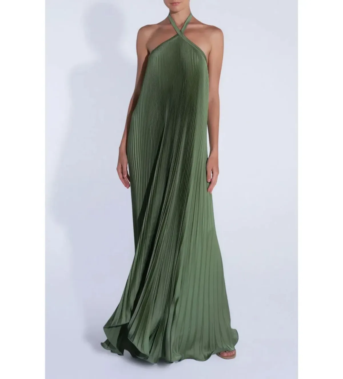 L'Idee Deese Gown in Moss Green Size AU12 - Image 1